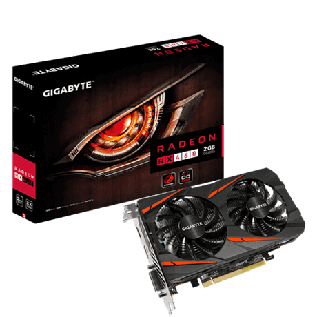 VGA Gigabyte AMD Radeon™ RX460 WINDFORCE OC 2GB GDDR5 128bit _RX460WF2OC-2GD _817S